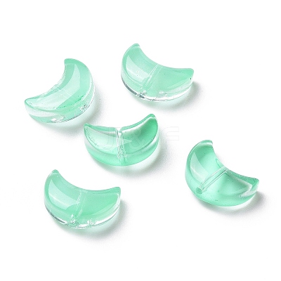 Transparent Spray Painted Glass Beads GLAA-I050-04L-1