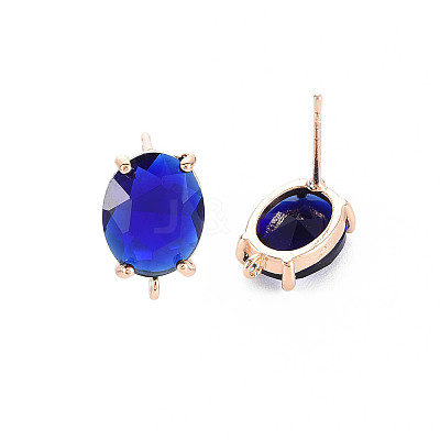 Brass Stud Earring Findings X-KK-S364-163-1