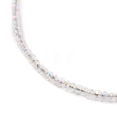 Faceted Electroplate Glass Beaded Bracelets BJEW-JB05693-06-1