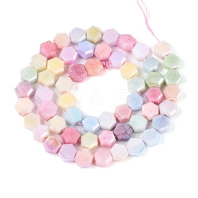 Anti-Tarnish Electroplate Glass Beads Strands LS-GLAA-T028-8mm-02M-1