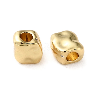 Rack Plating Brass Spacer Beads KK-K346-30G-1