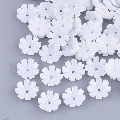 Opaque Resin Bead Caps RESI-T040-032-1