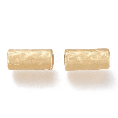 Eco-Friendly Matte Alloy Tube Beads X-PALLOY-N161-03-MG-NR-1