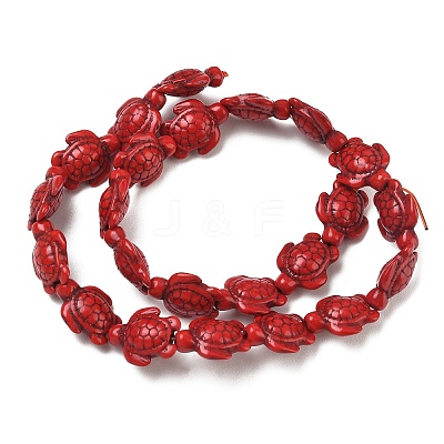 Dyed Synthetic Turquoise Beads Strands G-M152-02-B-1