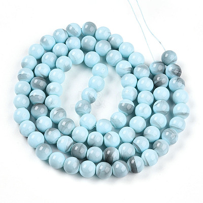 Baking Paint Glass Beads Strands DGLA-N013-10mm-03-1