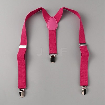 Adjustable Polyester Y-Shaped Heavy Duty Suspenders AJEW-WH0307-23P-1