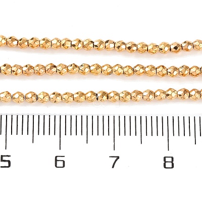 Electroplated Synthetic Non-magnetic Hematite Beads Strands G-H027-B01-01-1