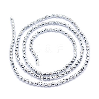 Electroplate Non-magnetic Synthetic Hematite Beads Strands G-L487-A-10-1