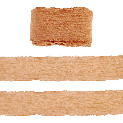 3 Rolls Frayed Polyester Ribbon OCOR-TA0002-97E-1