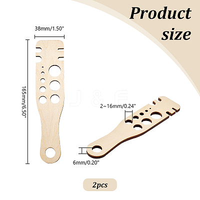 Unfinished Wood Pendants WOOD-WH0026-37D-01-1