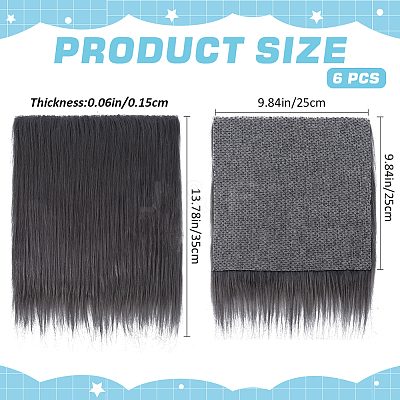Faux Fur Squares Fabric BJEW-WH0515-11B-1