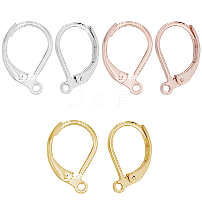 60Pcs 3 Styles 304 Stainless Steel Leverback Earring Findings STAS-BBC0008-30E-1