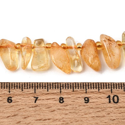Heated Natural Citrine Beads Strands LS-GG-CBADF20-A10-1