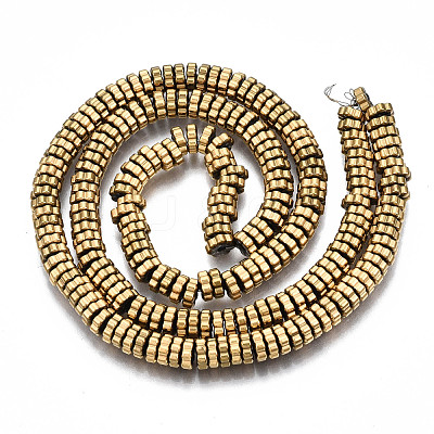 Electroplate Non-magnetic Synthetic Hematite Beads Strands G-T114-94G-1