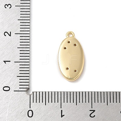 Brass Micro Pave Cubic Zirconia Pendants KK-H521-04A-G-1