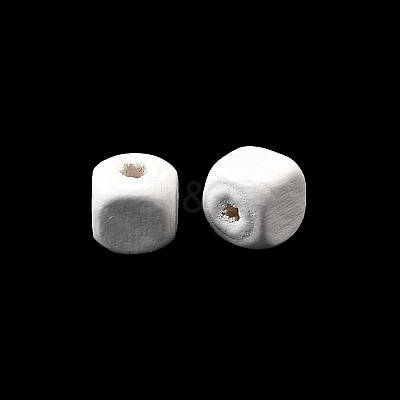 Spray Painted Wooden Beads WOOD-P021-01A-30-1