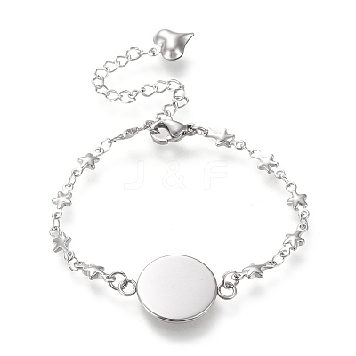 Tarnish Resistant 304 Stainless Steel Bracelet Making STAS-L248-008P-A-1