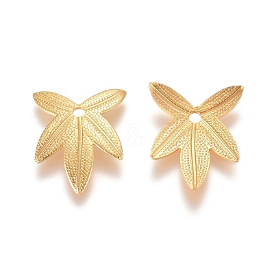 Autumn Theme Brass Filigree Pendants KK-G368-06G-1
