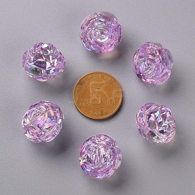 Transparent Acrylic Beads TACR-S154-31C-935-1