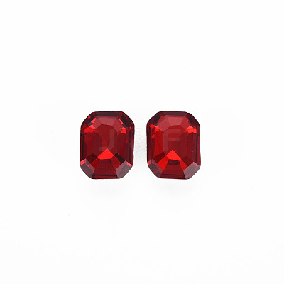 Pointed Back Glass Rhinestone Cabochons RGLA-T079-8x10mm-07-1