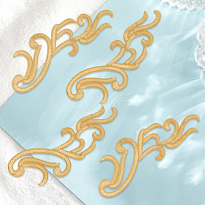 5Pairs Embroidery Thread Clothing Patches PATC-GF0001-96B-1