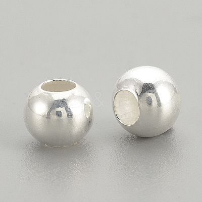 925 Sterling Silver Beads STER-S002-12-5mm-1