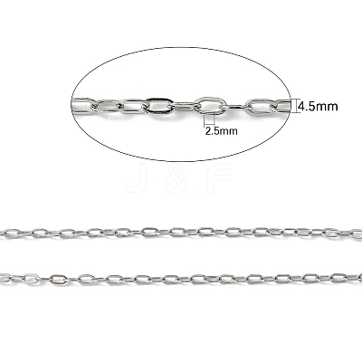 Tarnish Resistant 304 Stainless Steel Cable Chains CHS-L015-15-1