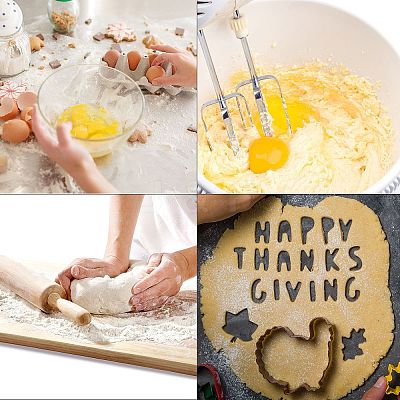 Non-Tarnish Thanksgiving 430 Stainless Steel Cookie Mold DIY-E068-01P-02-1