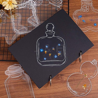 3 Styles Waterproof Self Adhesive Stamping Stickers Sets DIY-CP0011-04D-1