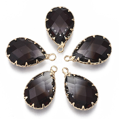 K9 Glass Imitation Tourmaline Pendants X-GLAA-Q069-02H-1