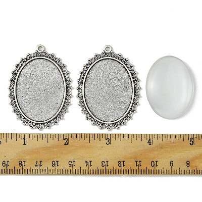DIY Blank Tibetan Style Alloy Pendants Making Kit DIY-FS0005-80B-1