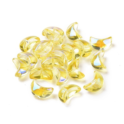 Transparent Electroplate Glass Beads GLAA-F122-01B-1