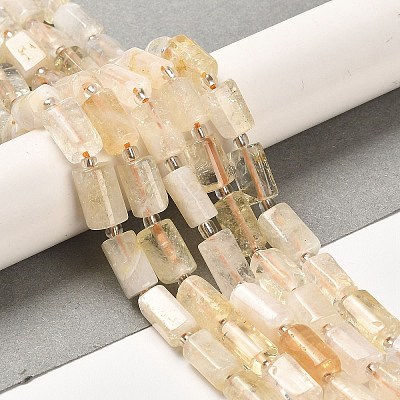 Heated Natural Citrine Beads Strands G-N327-06-16-1