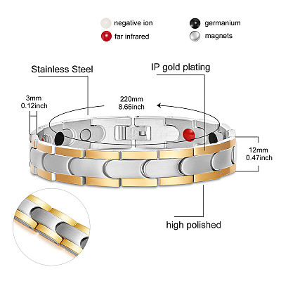Stainless Steel Watch Band Bracelets JB651D-1