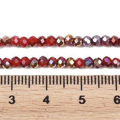 Electroplate Glass Beads Stradns EGLA-H114-02B-02-1