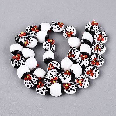 Handmade Bumpy Lampwork Beads LAMP-Q039-15A-1