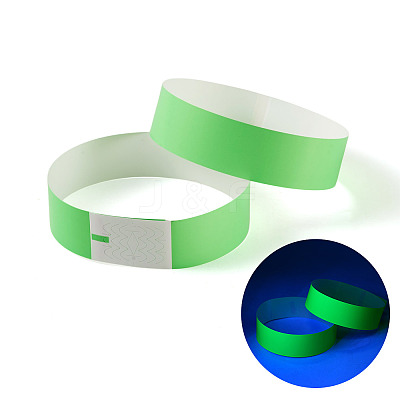 Luminous Paper Disposable Wristbands BJEW-TAC0075-001B-1
