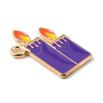 Alloy Enamel Pendants ENAM-G218-C07-1