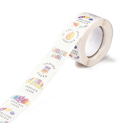 Birthday Themed Pattern Self-Adhesive Stickers DIY-E023-08E-1