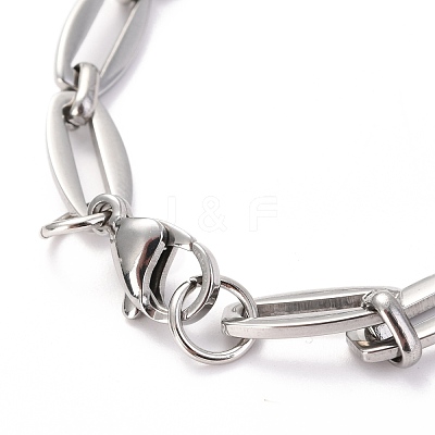 Tarnish Resistant 304 Stainless Steel Link Chain Bracelets BJEW-O183-03P-1