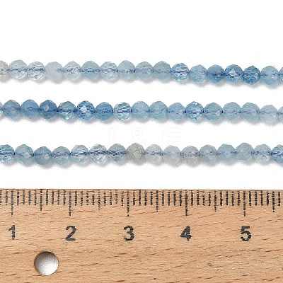 Gradient Color Natural Devil Blue Aquamarine Beads Strands G-NH0072-B01-3mm-1