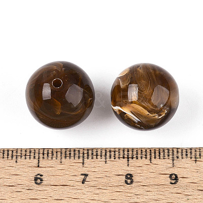Round Acrylic Imitation Gemstone Beads OACR-R029-16mm-23A-1