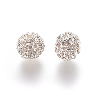 Alloy Rhinestone Beads RB-A034-10mm-A01S-1