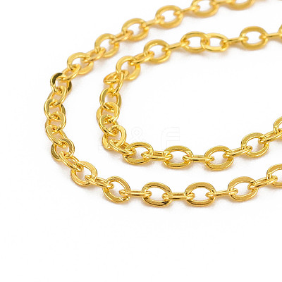 Brass Cable Chains CHC-T008-06B-G-8MM-01-1