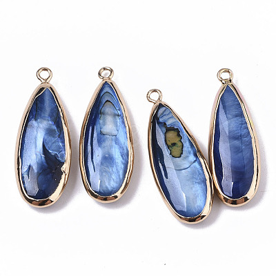 Natural Freshwater Shell Pendants SHEL-R047-03A-1