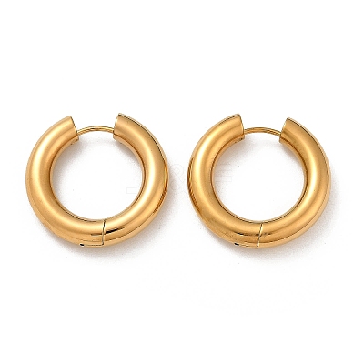 202 Stainless Steel Polishing Hoop Earrings EJEW-M106-02G-05-1