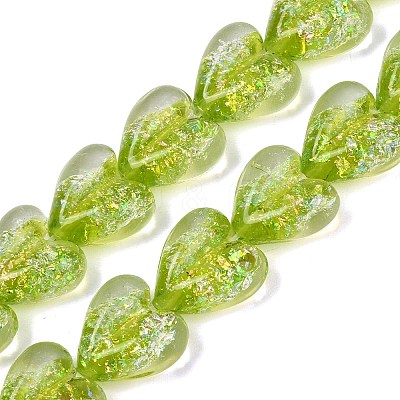 Handmade Foil Glass Beads DICH-C001-01E-1