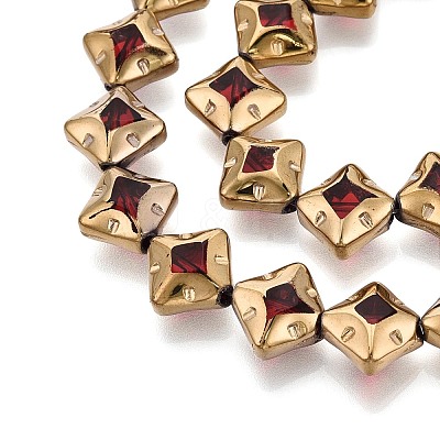 Electroplate Glass Beads Strands EGLA-T021-24F-1