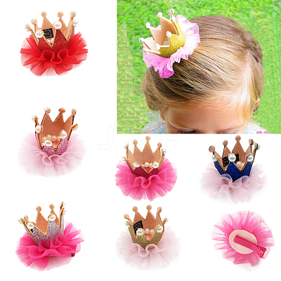 Lace Alligator Hair Clips OHAR-Q134-M-1