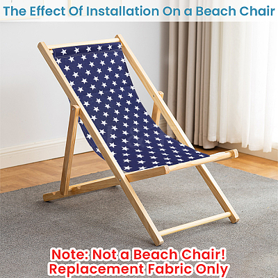 1Pc Star Pattern Chair Polycotton Cloth AJEW-GF0015-38C-1